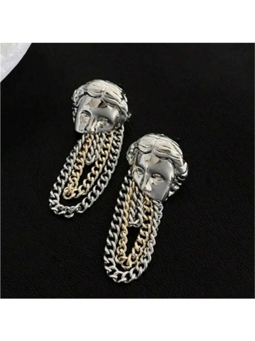 AURELIA Medusa Chain Cascade Earrings